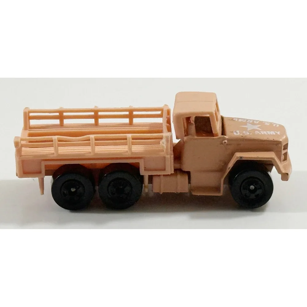 Hot Wheels Army Truck Kids 1:64 Tan US Army Military Cargo Stake Bed Vehicle